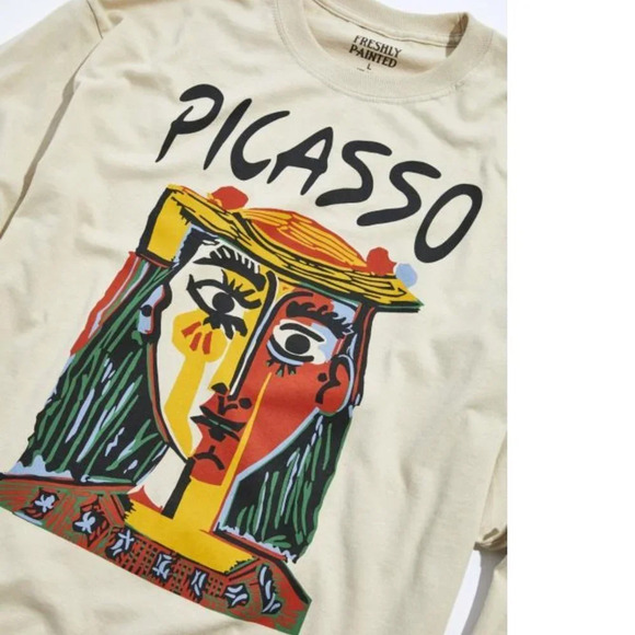 Urban Outfitters Freshly Painted Picasso Woman In A Hat Long Sleeve Tee NWOT - Picture 2 of 7